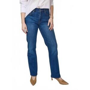 NEW LE JEAN women's easy slim ankle jeans in crosby